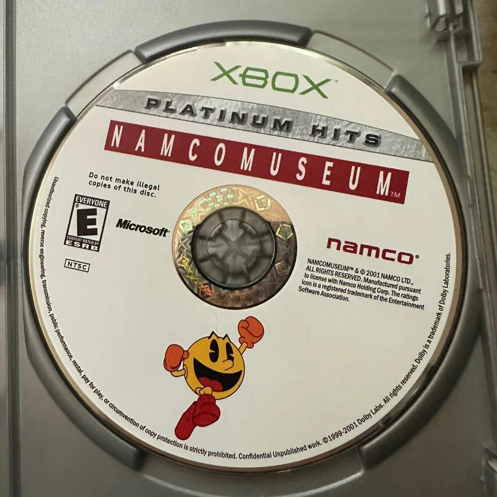 Namco Museum Platinum Hits (Microsoft Xbox, 2002) CIB Complete Tested